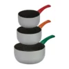 Casseruola set 3 pezzi Linea Tricolor diametro 14/16/20 cm