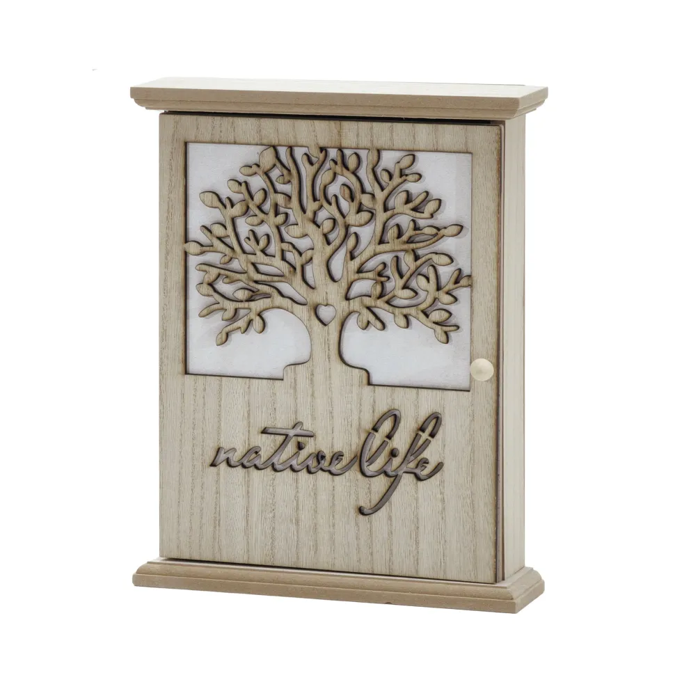 Cassetta portachiavi in legno Mdf 6 posti "Native Life"