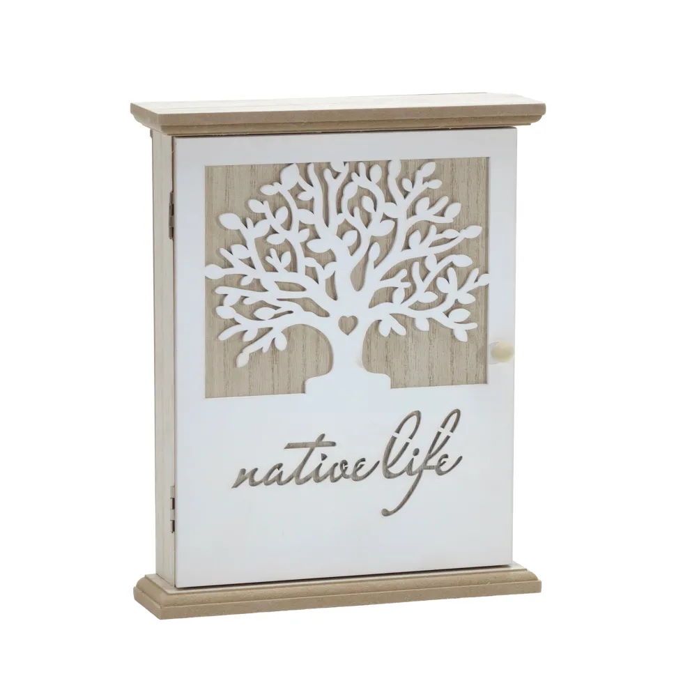 Cassetta portachiavi in legno Mdf 6 posti "Native Life"