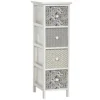 Cassettiera Multiuso Linea Woodhandy 4 Cassetti Decorati