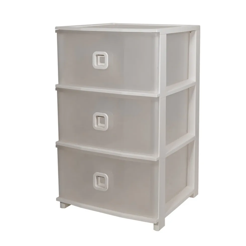 Cassettiera Pratika Plus 3 cassetti Bianca