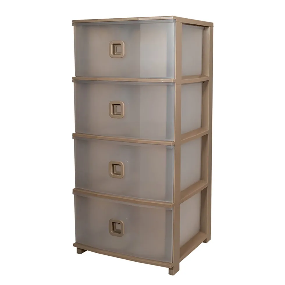 Cassettiera Pratika Plus 4 cassetti Tortora
