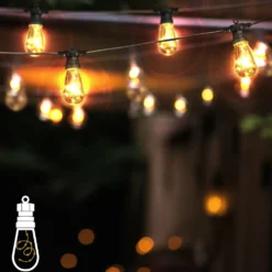 Catena Luminosa 10 lampadine con 100 microled da esterno 4,5 metri