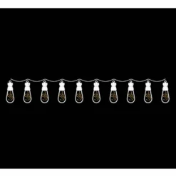 Catena Luminosa 10 lampadine con 100 microled da esterno 4,5 metri
