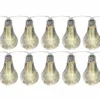 Catena luminosa 10 lampadine solari luce calda da esterno, catena 3,8 metri