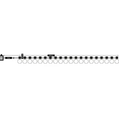 Catena Luminosa Solare 20 Lampadine LED Luce Calda da Esterno