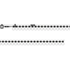 Catena Luminosa Solare 40 Lampadine LED Luce Calda da Esterno