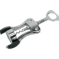 Cavatappi con Apribottiglie in Metallo Cromato h19cm