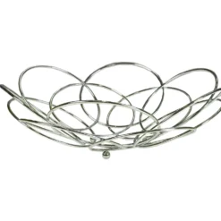 Centrotavola in Metallo Cromato diametro 36 cm