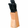 Ceppo Coltelli 8 Pezzi con Stand in Legno