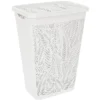 Cesta Portabiancheria Jungle Hamper Bianca 55 litri
