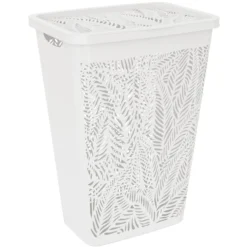 Cesta Portabiancheria Jungle Hamper Bianca 55 litri