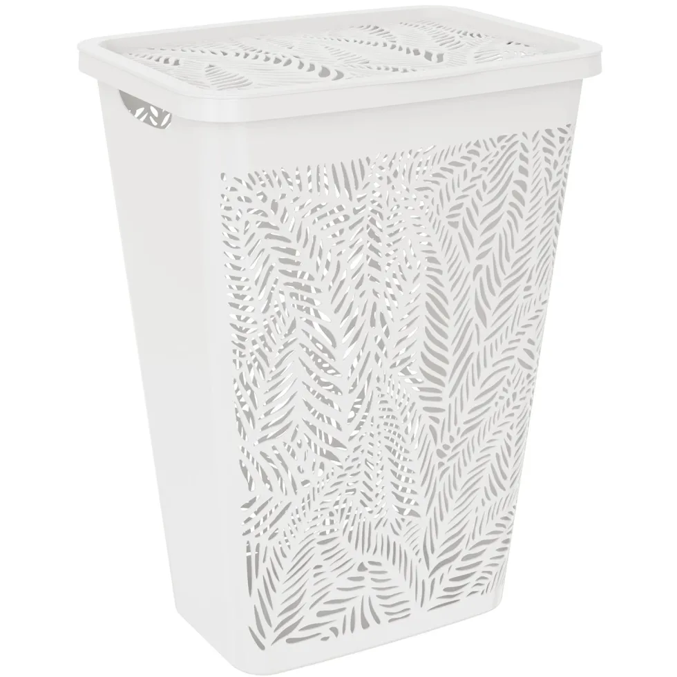 Cesta Portabiancheria Jungle Hamper Bianca 55 litri