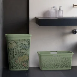 Cesta Portabiancheria Jungle Hamper Verde Salvia 55 litri