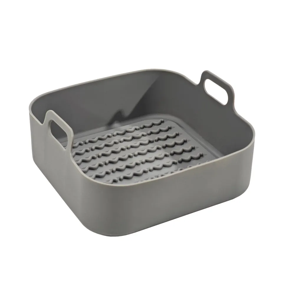 Cestello per Friggitrice ad Aria con Manici in Silicone 19x19 cm