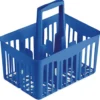 Cestello Portabottiglie 6 Posti Blu con Manico
