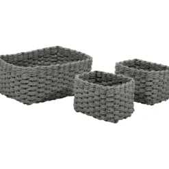Cestino Multiuso Rettangolare Grigio