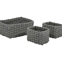 Cestino Multiuso Rettangolare Grigio