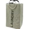 Cesto Portabiancheria con Manici Laundry Crema