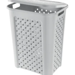 Cesto Portabiancheria Grigio chiaro 50 litri Linea Arianna