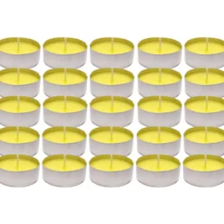 Citronella T-light in alluminio diametro 3,6 cm