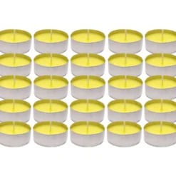 Citronella T-light in alluminio diametro 3,6 cm