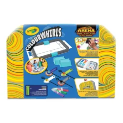 Colour Whirls Arena Set Creativo con Trottole Coloranti e Arena da Gioco Portatile