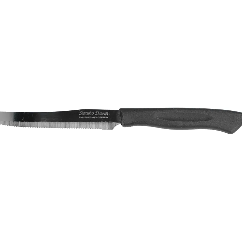 Coltelli da tavola lama in acciaio inox manico nero