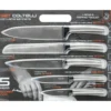 Coltelli in acciaio inox con lama satinata set 5 pezzi