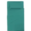 Completo Letto Piazza e Mezza in Cotone Tinta Unita Verde Acqua 3 Pezzi