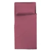 Completo Letto Singolo in Cotone Tinta Unita Burgundy 3 pezzi