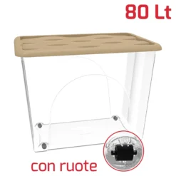 Contenitore Multiuso Storage Box Dune con ruote 80 litri