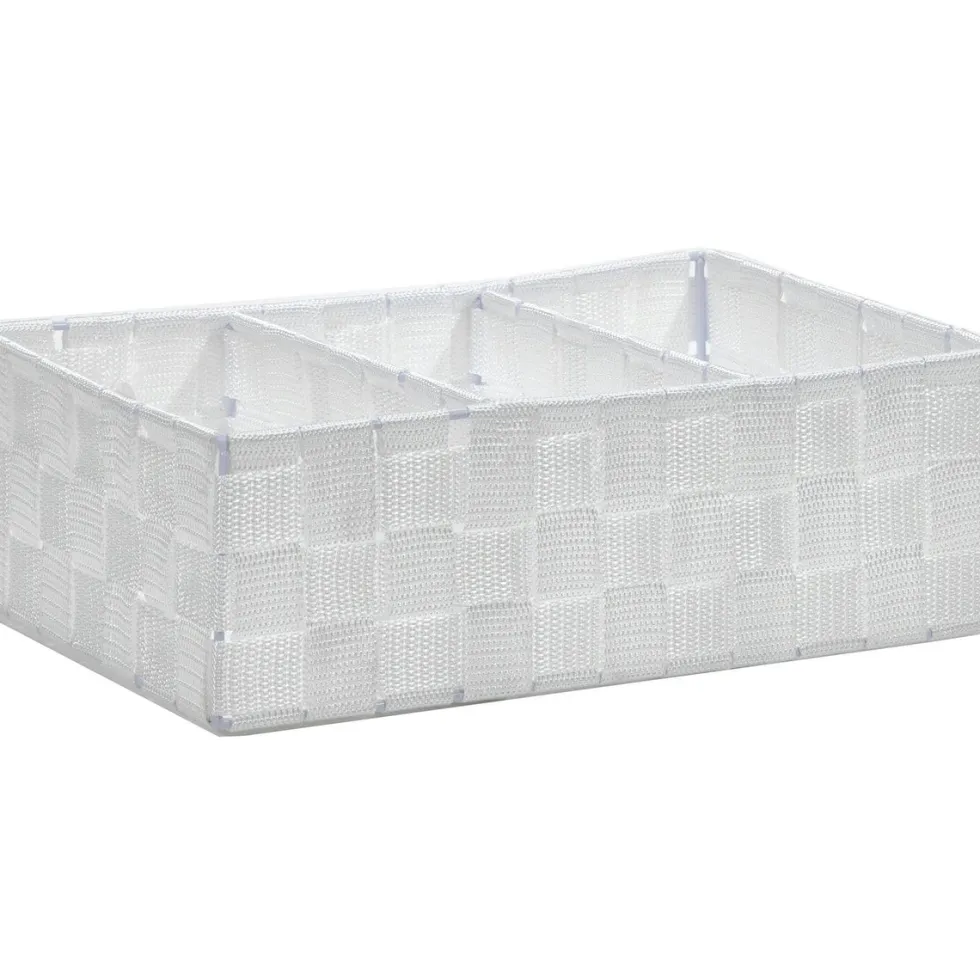 Contenitore 3 scomparti bianco