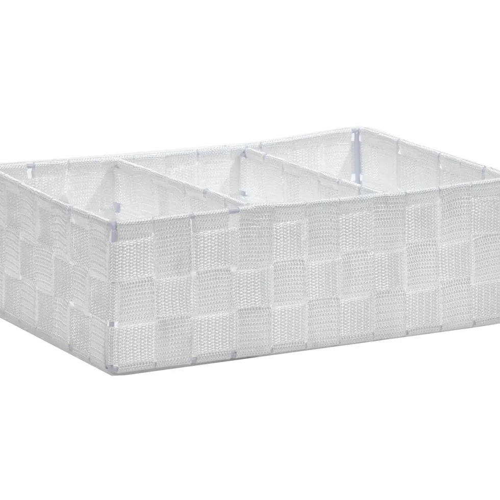 Contenitore 3 scomparti bianco