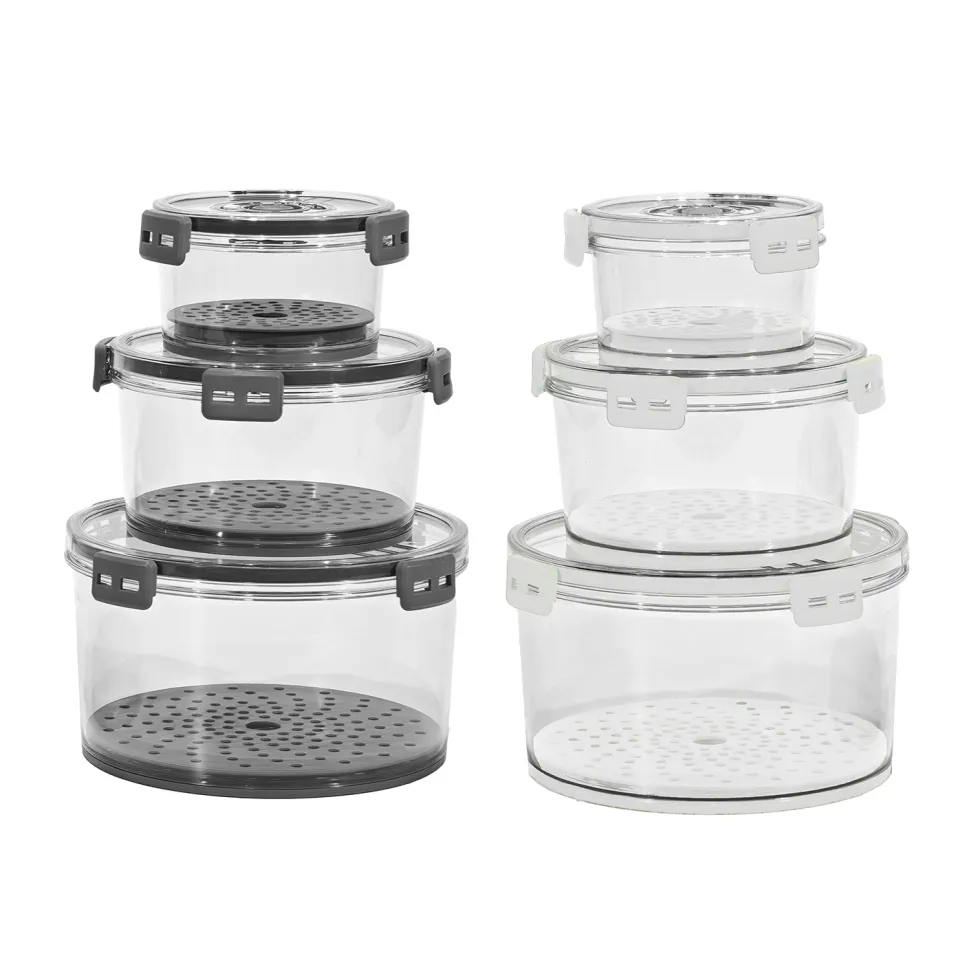 Contenitori Ermetici Salvaspazio in Polipropilene Food Organizer