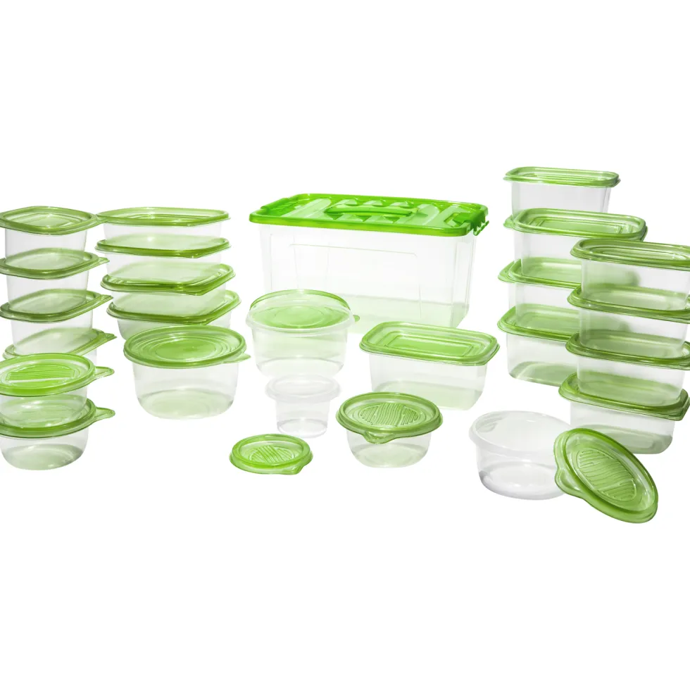 Contenitori in Polipropilene con coperchio ermetico Food Organizer set 27 pezzi