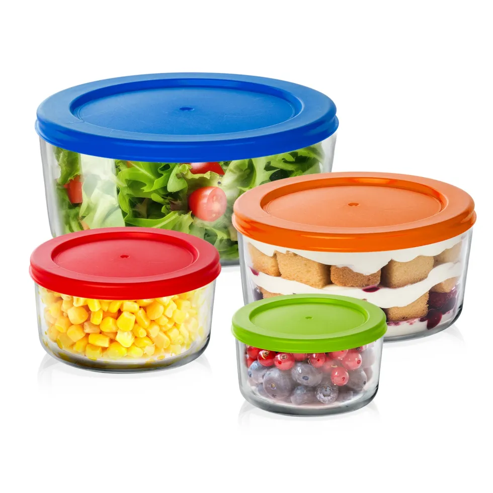 Contenitori in vetro con coperchio ermetico colorato Food Organizer