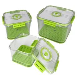 Contenitori Quadrati Ermetici Salvaspazio in Polipropilene Food Organizer