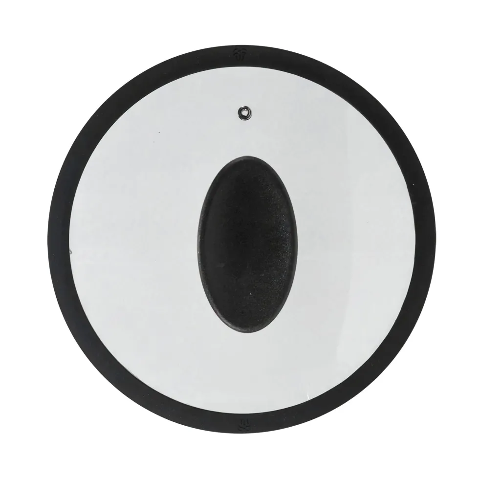 Coperchio in Vetro Temperato con Bordo in Silicone diametro 16 cm