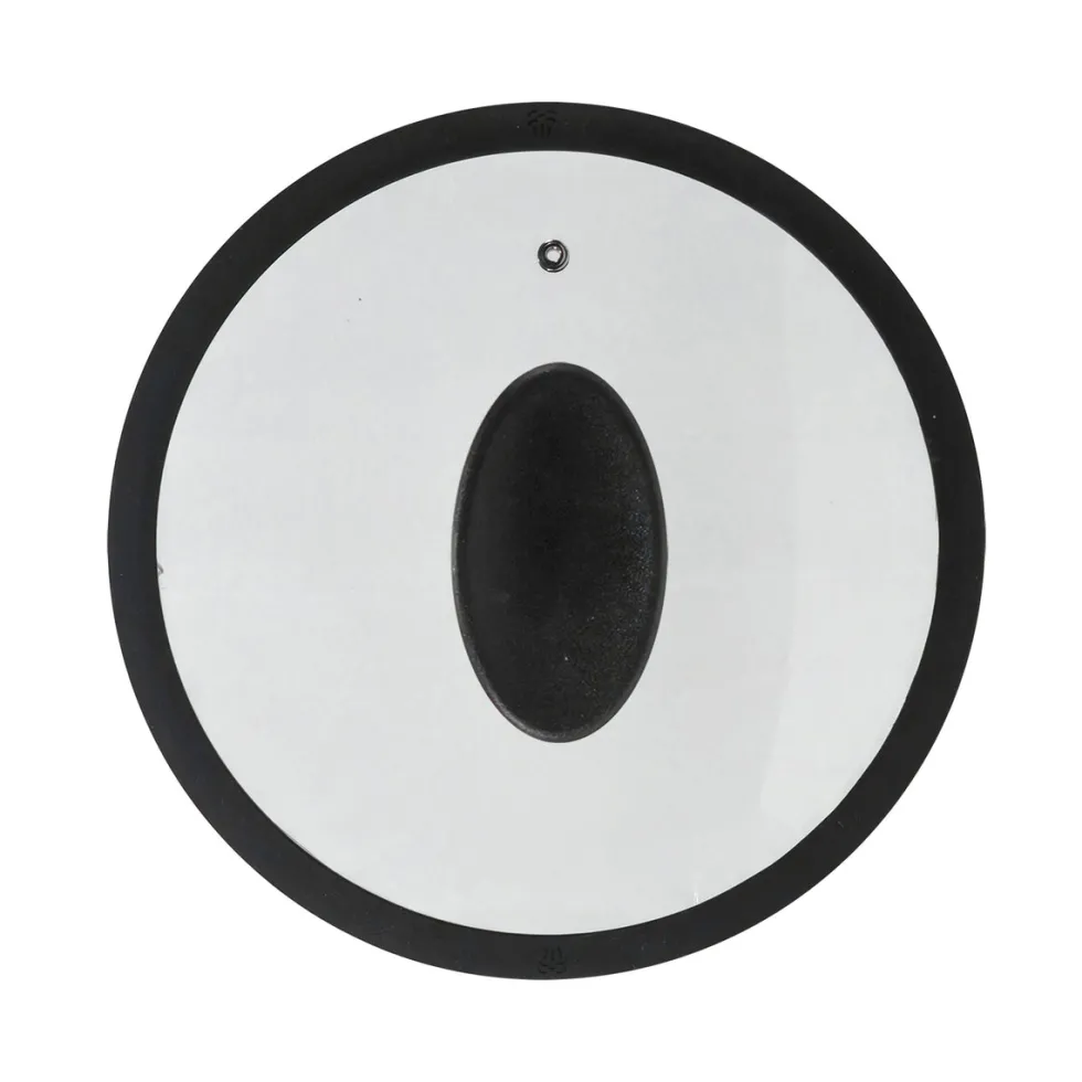 Coperchio in Vetro Temperato con Bordo in Silicone diametro 18 cm