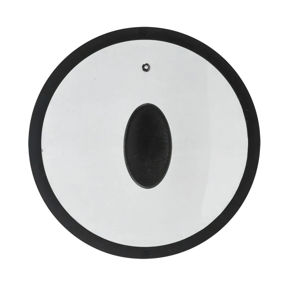Coperchio in Vetro Temperato con Bordo in Silicone diametro 22 cm