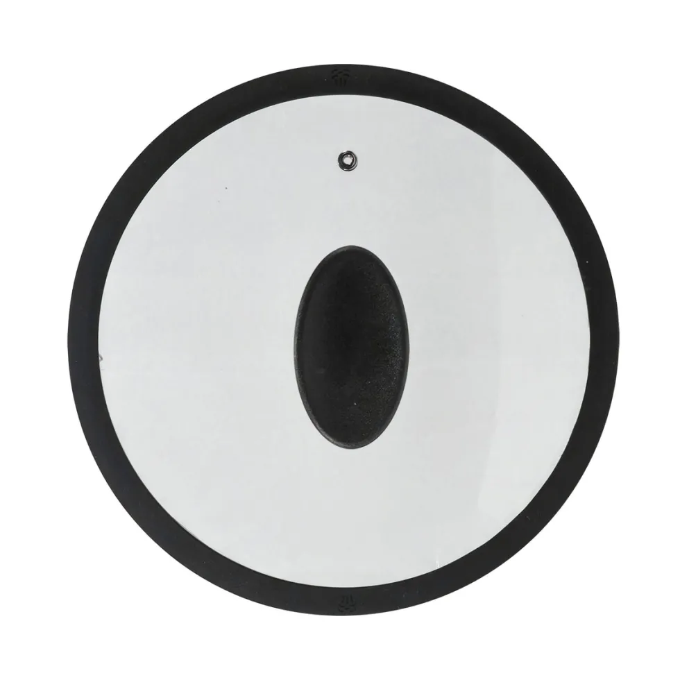 Coperchio in Vetro Temperato con Bordo in Silicone diametro 22 cm