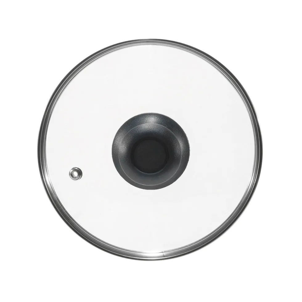Coperchio in Vetro Temperato con Valvola di Sfiato diametro 22 cm