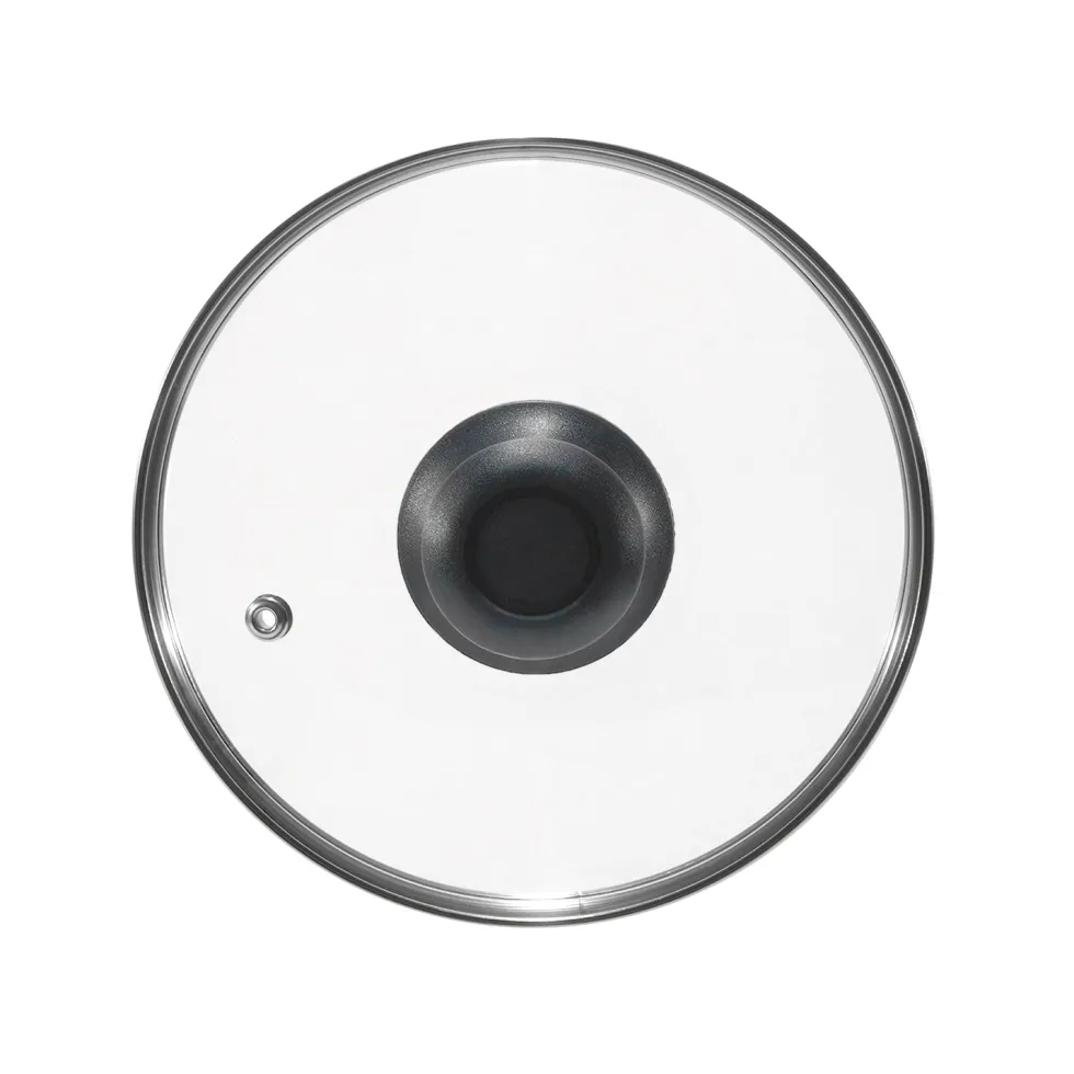 Coperchio in Vetro Temperato con Valvola di Sfiato diametro 22 cm