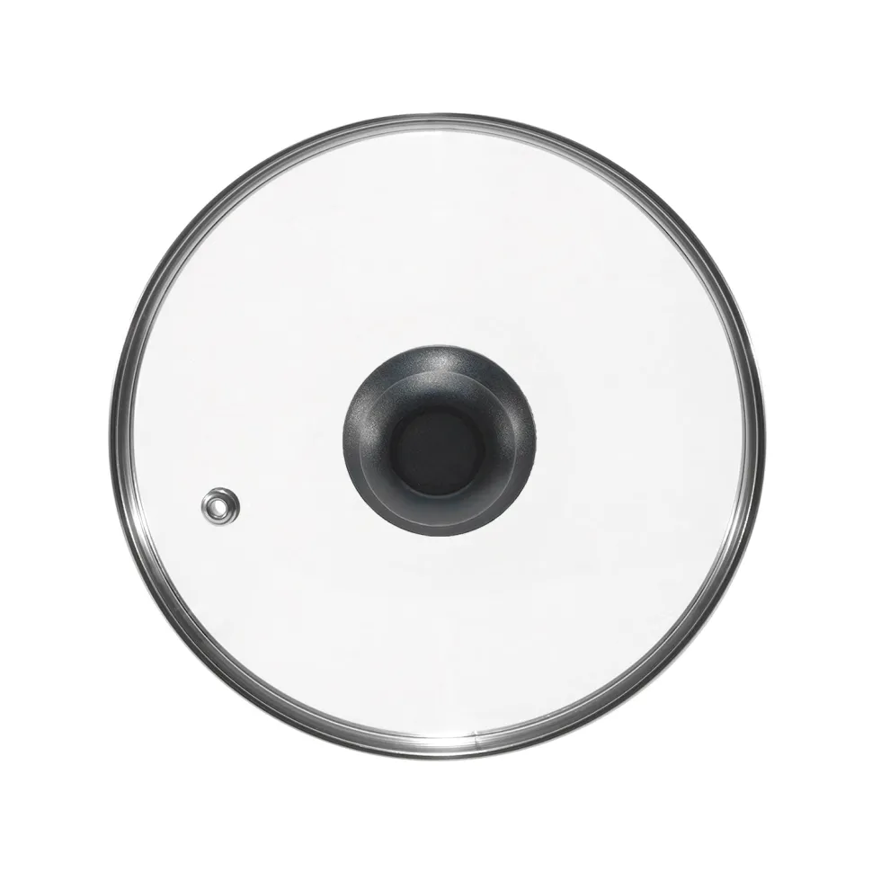 Coperchio in Vetro Temperato con Valvola di Sfiato diametro 28 cm