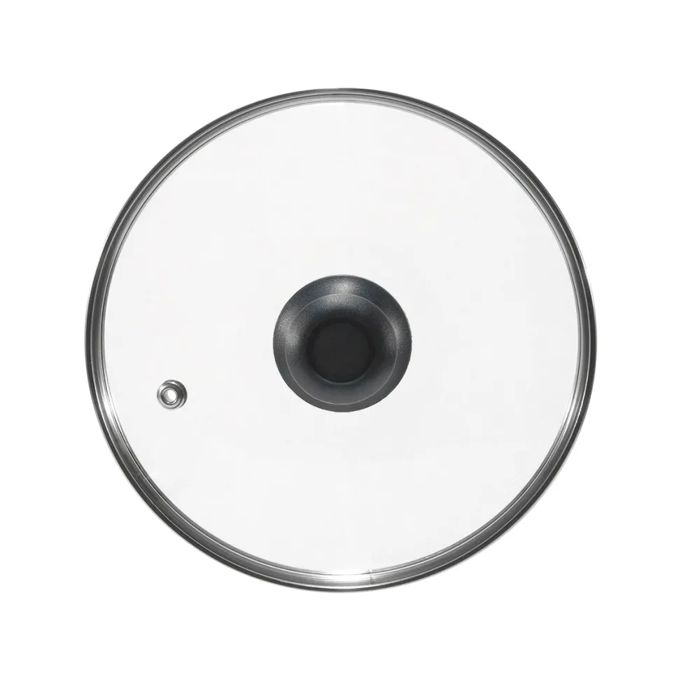Coperchio in Vetro Temperato con Valvola di Sfiato diametro 30 cm