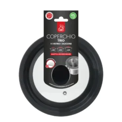 Coperchio Universale Trio in Vetro e Silicone