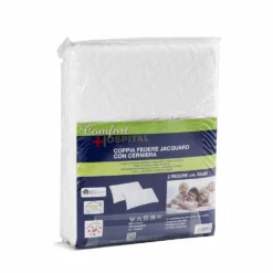 Coppia federe con cerniera Jacquard 52x82 cm