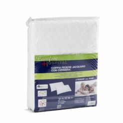 Coppia federe con cerniera Jacquard 52x82 cm