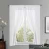 Coppia Tenda Camilla Bianca 60x150 cm